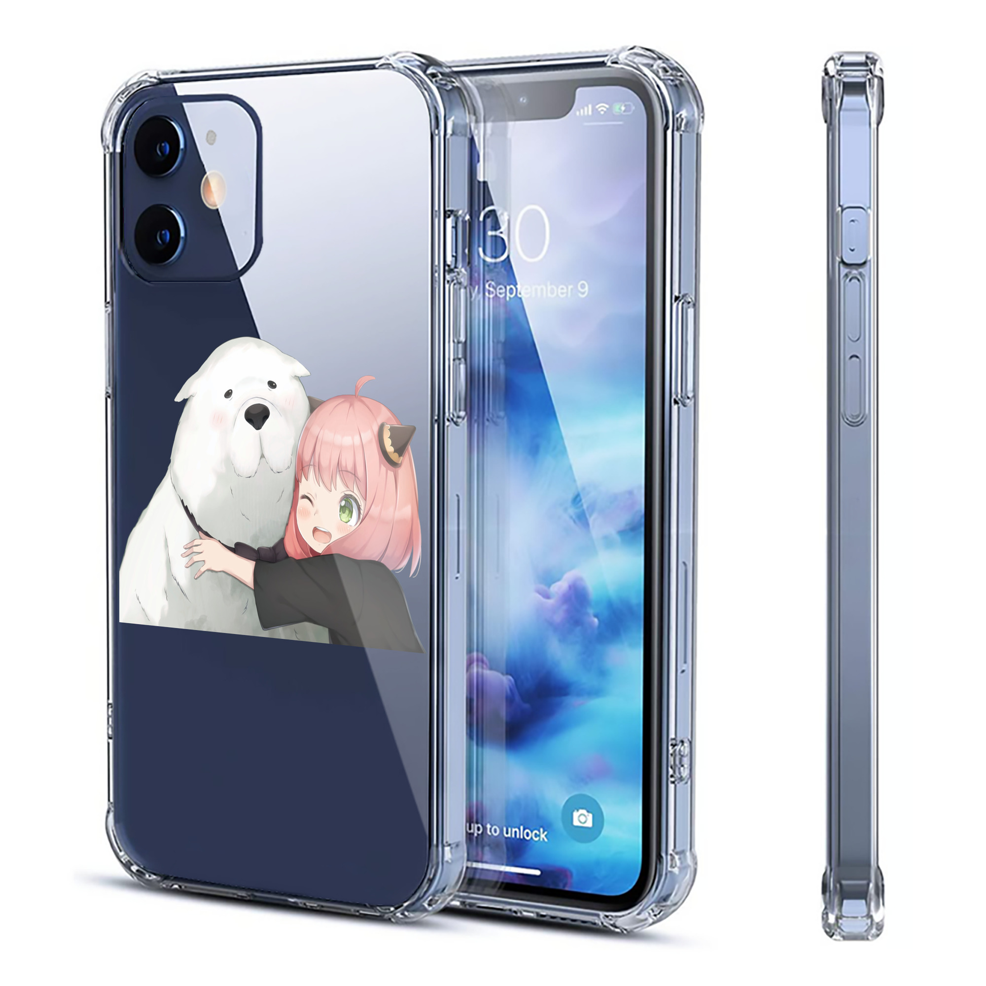 （画像用） SPY×FAMILY间谍家家酒 【iPhone 12シリーズ対応】透明スマホケース（クリアソフトケース）